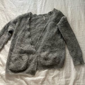 Free people grey cardigan small